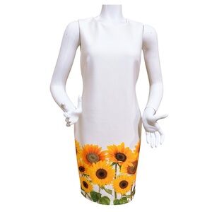 Dress Calvin Klein with Sunflower Print size 6